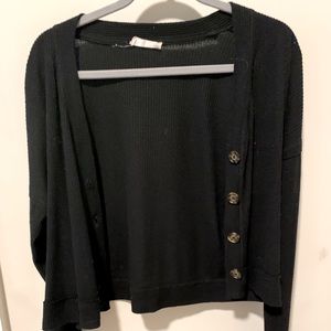 Altar’d State Black Cropped Sweater